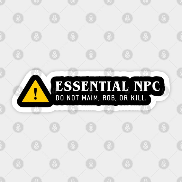 Essential NPC Funny RPG Sticker by pixeptional